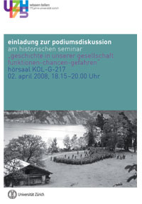 Flyer der Podiumsdiskussion