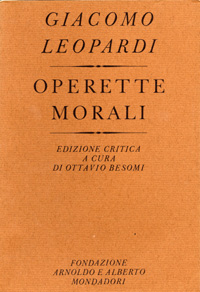 O. Besomi, Frontespizio Operette morali