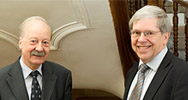 Rektor Hans Weder und Rektor desigantus Andreas Fischer